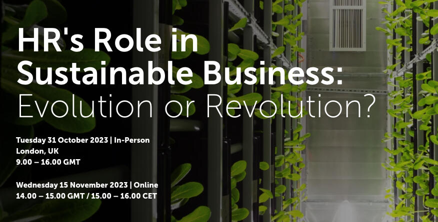 HR's Role in Sustainable Business